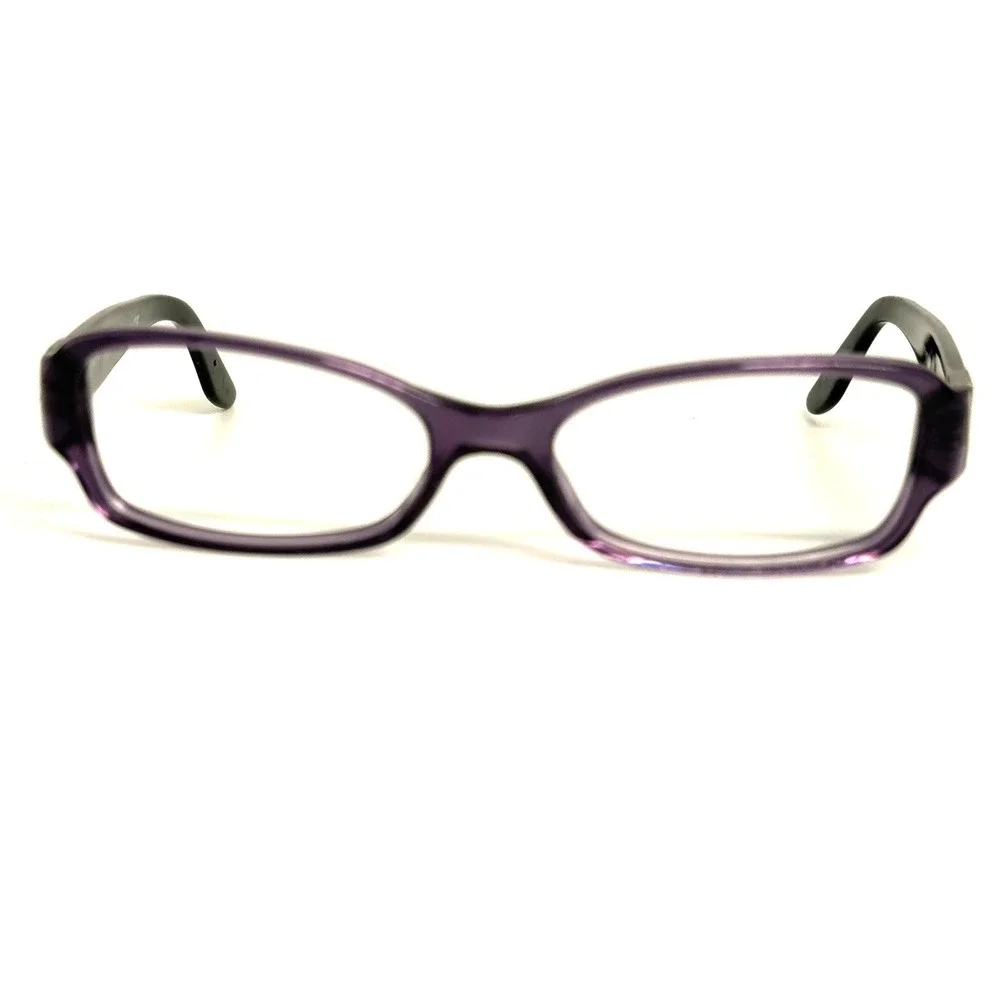Ralph Lauren RL 6078-B Purple Black Rectangular Eyeglass Frames Italy 52-16-135